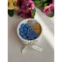 Ароматна свещ от соев и пчелен восък в кашпа М675