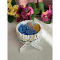 Ароматна свещ от соев и пчелен восък в кашпа М675