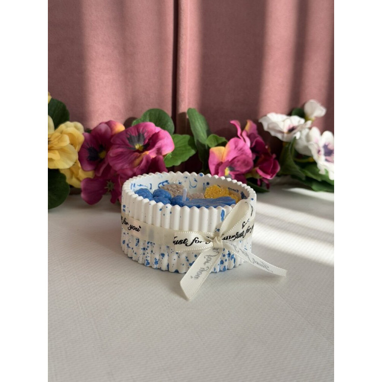 Ароматна свещ от соев и пчелен восък в кашпа М675