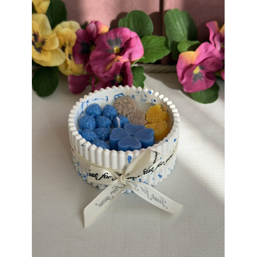 Ароматна свещ от соев и пчелен восък в кашпа М675