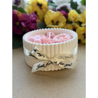 Ароматна свещ от соев и пчелен восък в кашпа М676