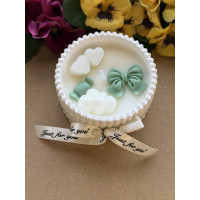 Ароматна свещ от соев и пчелен восък в кашпа М677