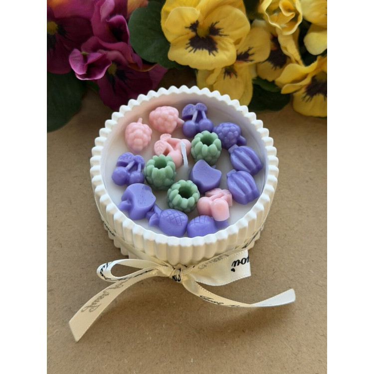 Ароматна свещ от соев и пчелен восък в кашпа М678