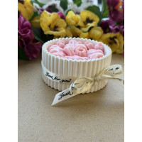 Ароматна свещ от соев и пчелен восък в кашпа М679