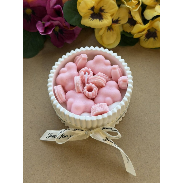 Ароматна свещ от соев и пчелен восък в кашпа М679