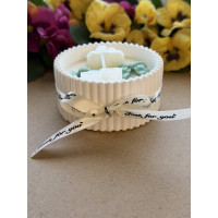 Ароматна свещ от соев и пчелен восък в кашпа М680