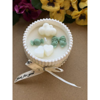 Ароматна свещ от соев и пчелен восък в кашпа М680