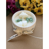 Ароматна свещ от соев и пчелен восък в кашпа М680