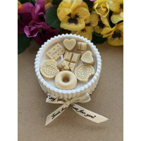 Ароматна свещ от соев и пчелен восък в кашпа М683