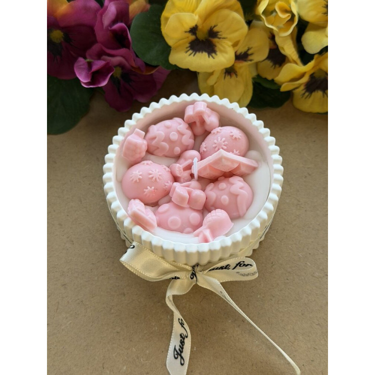 Ароматна свещ от соев и пчелен восък в кашпа М684