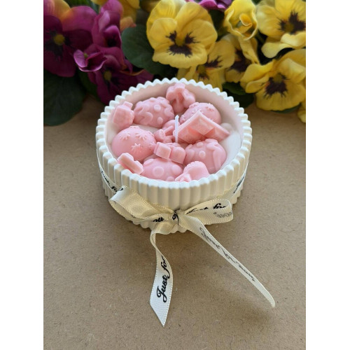 Ароматна свещ от соев и пчелен восък в кашпа М684