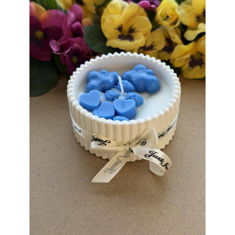 Ароматна свещ от соев и пчелен восък в кашпа М686