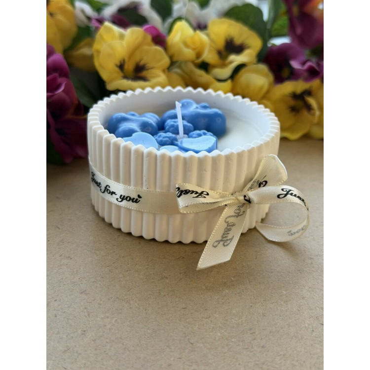 Ароматна свещ от соев и пчелен восък в кашпа М686