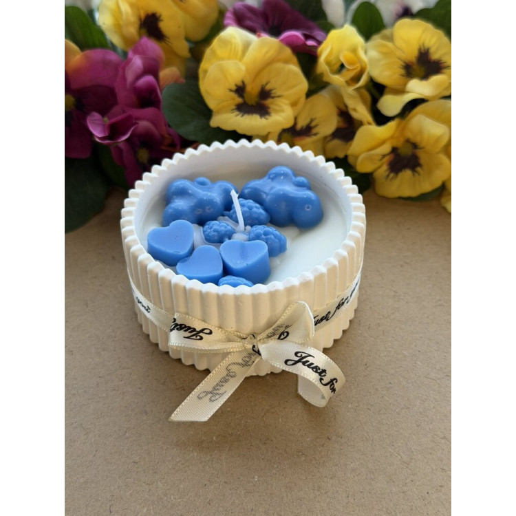 Ароматна свещ от соев и пчелен восък в кашпа М686