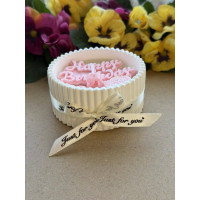 Ароматна свещ от соев и пчелен восък в кашпа М687