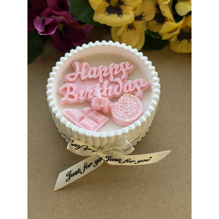 Ароматна свещ от соев и пчелен восък в кашпа М687