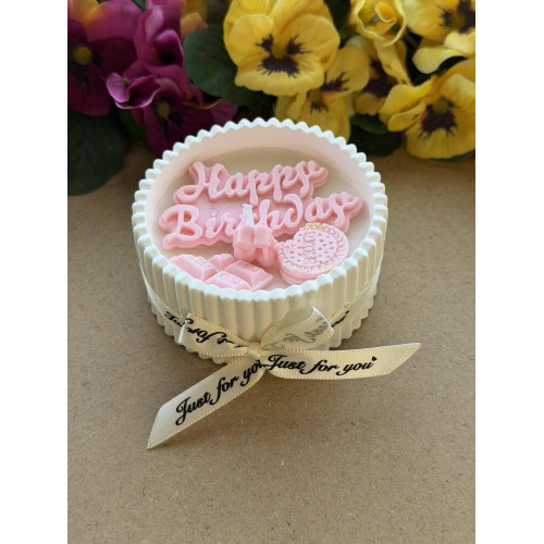 Ароматна свещ от соев и пчелен восък в кашпа М687