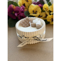 Ароматна свещ от соев и пчелен восък в кашпа М688