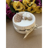 Ароматна свещ от соев и пчелен восък в кашпа М688