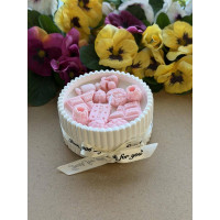 Ароматна свещ от соев и пчелен восък в кашпа М689