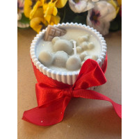 Ароматна свещ от соев и пчелен восък в кашпа М690