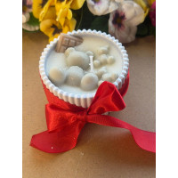 Ароматна свещ от соев и пчелен восък в кашпа М690