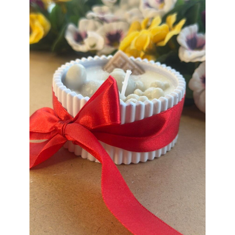 Ароматна свещ от соев и пчелен восък в кашпа М690