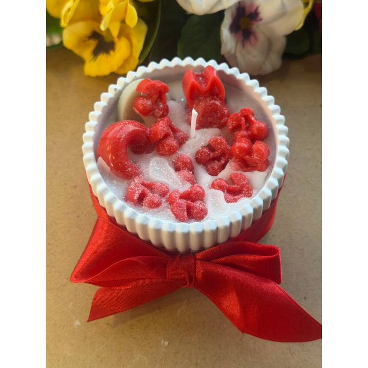 Ароматна свещ от соев и пчелен восък в кашпа М691