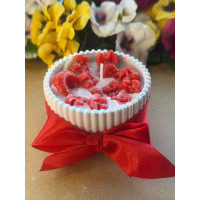 Ароматна свещ от соев и пчелен восък в кашпа М691