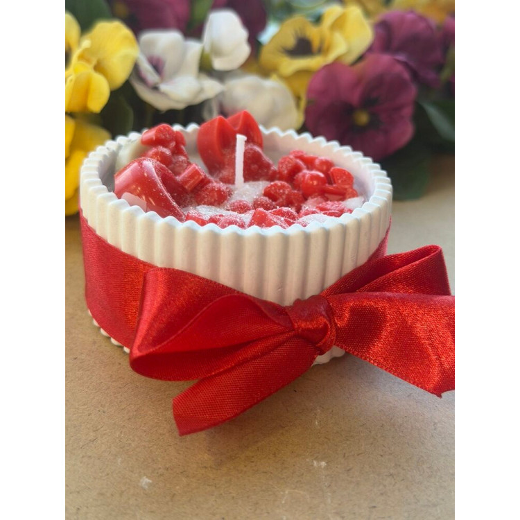 Ароматна свещ от соев и пчелен восък в кашпа М691