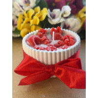 Ароматна свещ от соев и пчелен восък в кашпа М691