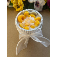 Ароматна свещ от соев и пчелен восък в кашпа М692