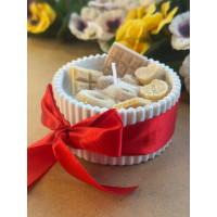 Ароматна свещ от соев и пчелен восък в кашпа М694