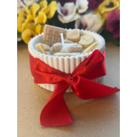 Ароматна свещ от соев и пчелен восък в кашпа М694