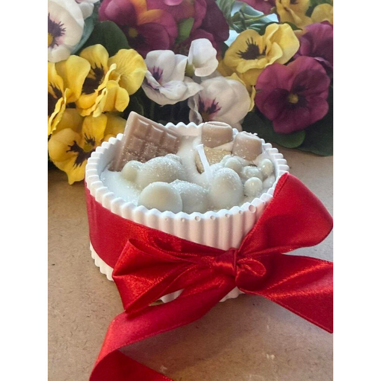 Ароматна свещ от соев и пчелен восък в кашпа М695