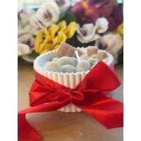 Ароматна свещ от соев и пчелен восък в кашпа М695