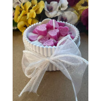 Ароматна свещ от соев и пчелен восък в кашпа М696