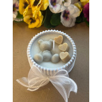 Ароматна свещ от соев и пчелен восък в кашпа М697