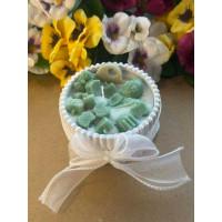 Ароматна свещ от соев и пчелен восък в кашпа М698