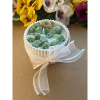 Ароматна свещ от соев и пчелен восък в кашпа М698