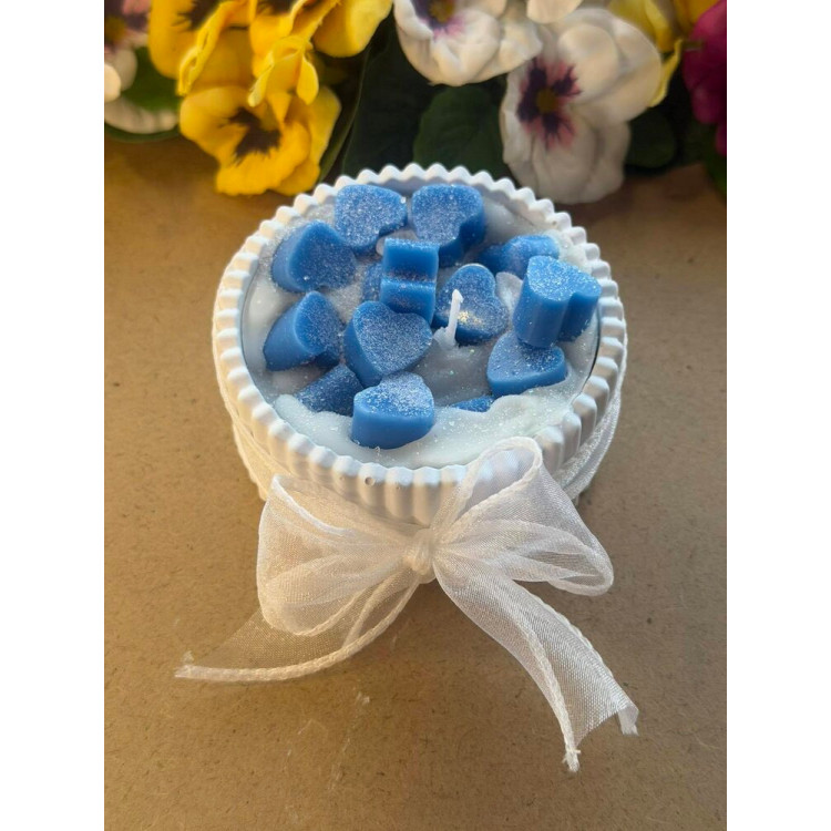 Ароматна свещ от соев и пчелен восък в кашпа М699