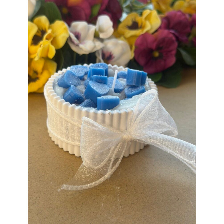 Ароматна свещ от соев и пчелен восък в кашпа М699