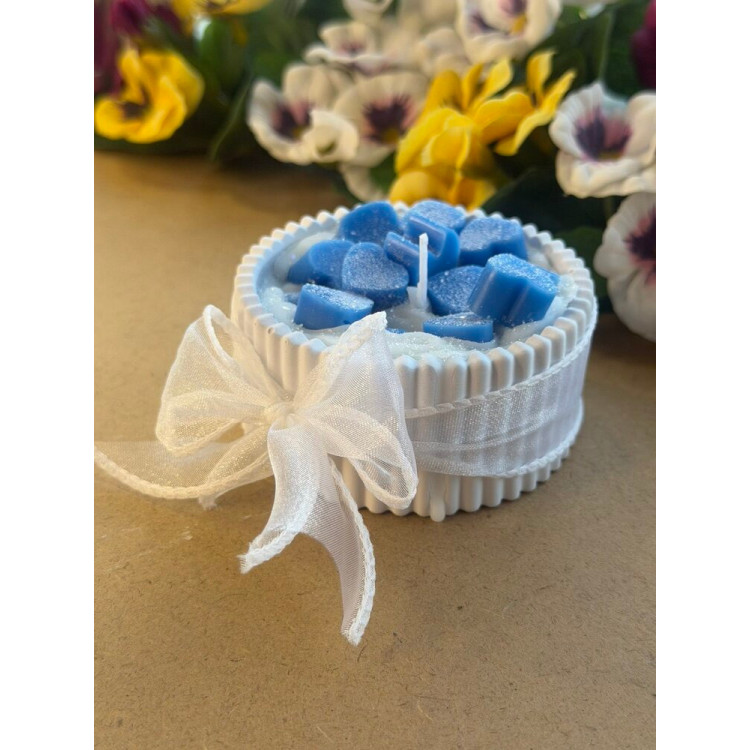 Ароматна свещ от соев и пчелен восък в кашпа М699