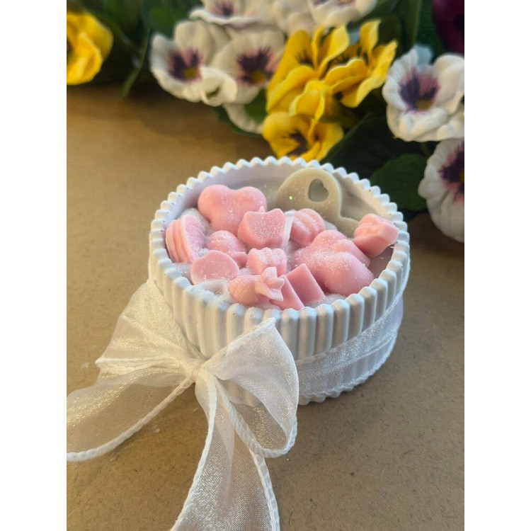 Ароматна свещ от соев и пчелен восък в кашпа М700