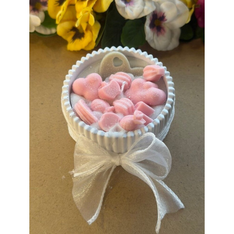 Ароматна свещ от соев и пчелен восък в кашпа М700