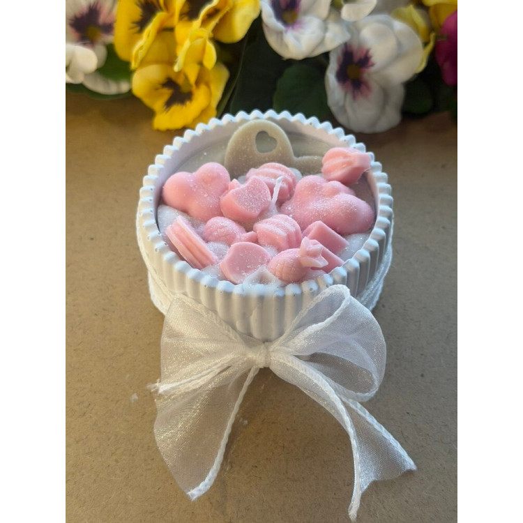 Ароматна свещ от соев и пчелен восък в кашпа М700