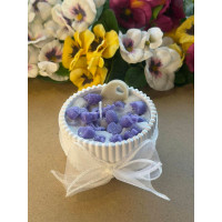 Ароматна свещ от соев и пчелен восък в кашпа М702