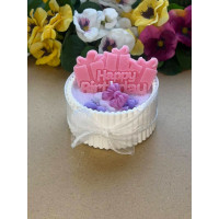 Ароматна свещ от соев и пчелен восък в кашпа М704