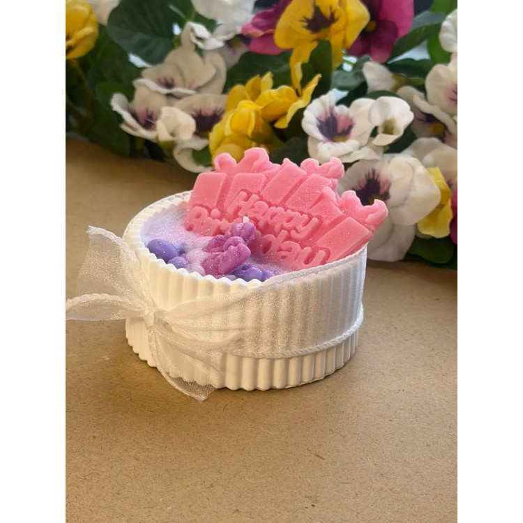 Ароматна свещ от соев и пчелен восък в кашпа М704