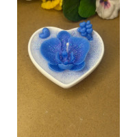 Ароматна свещ от соев и пчелен восък в кашпа М709